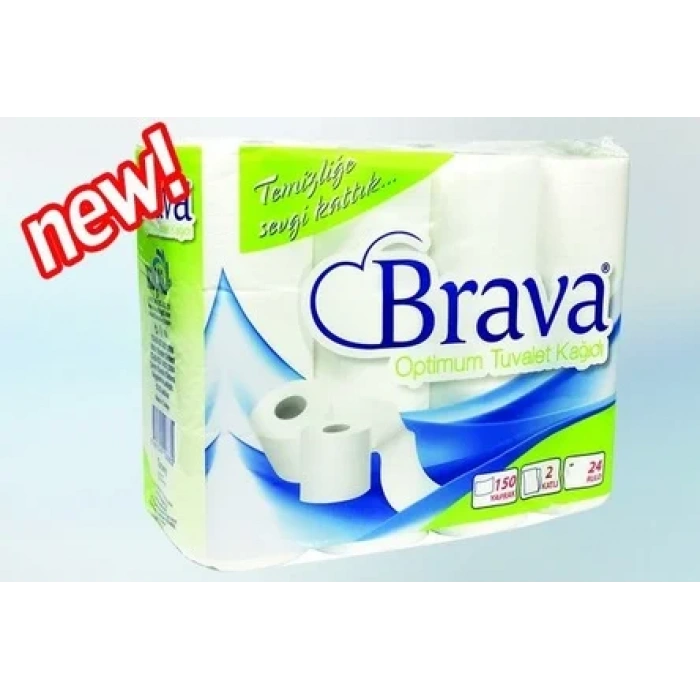 Brava Tuvalet Kağıdı 24lü ( 72 Rulo )3 PAKET