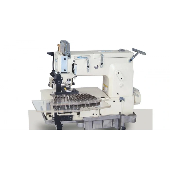 Broderi Bd-1412ptv12 İğne Nervür Dikiş Makinası 1/4 - 3/16