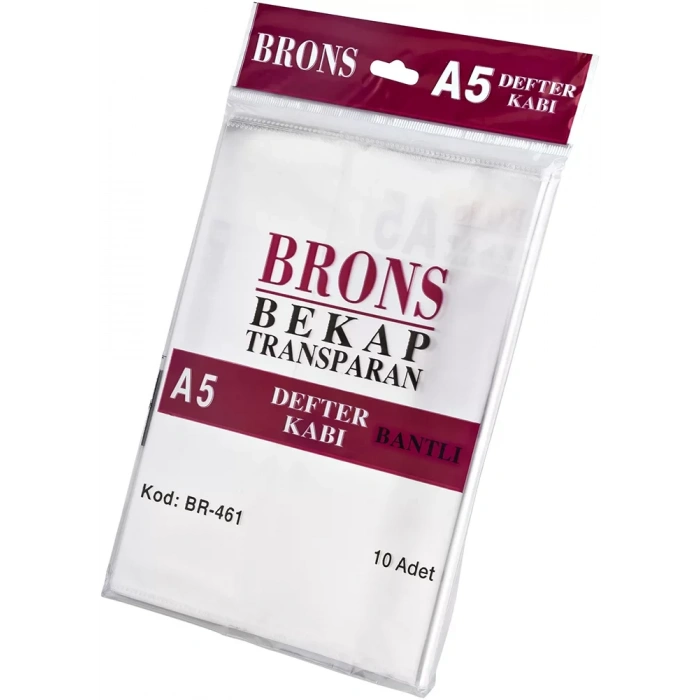 BRONS A5 HAZIR DEFTER KABI ŞEFFAF 10 LU BR-446/443/461
