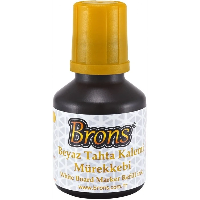 Brons Beyaz Tahta Kalemi Mürekkebi 30 cc. Sarı