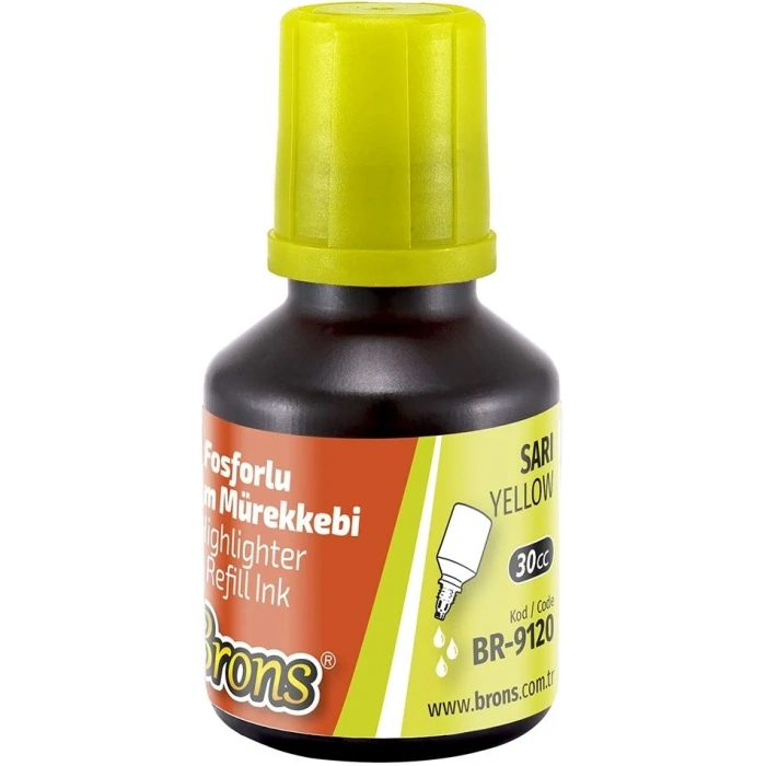 Brons Fosforlu Kalem Mürekkebi 30 cc. Sarı