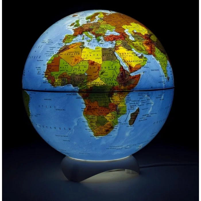 Brons Işıklı Küre 26 Cm Abajur Br-811