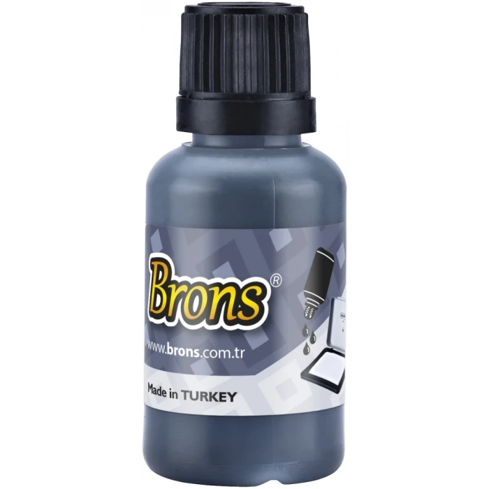 BRONS ISTAMPA MÜREKKEBİ SİYAH 30 cc BR-314