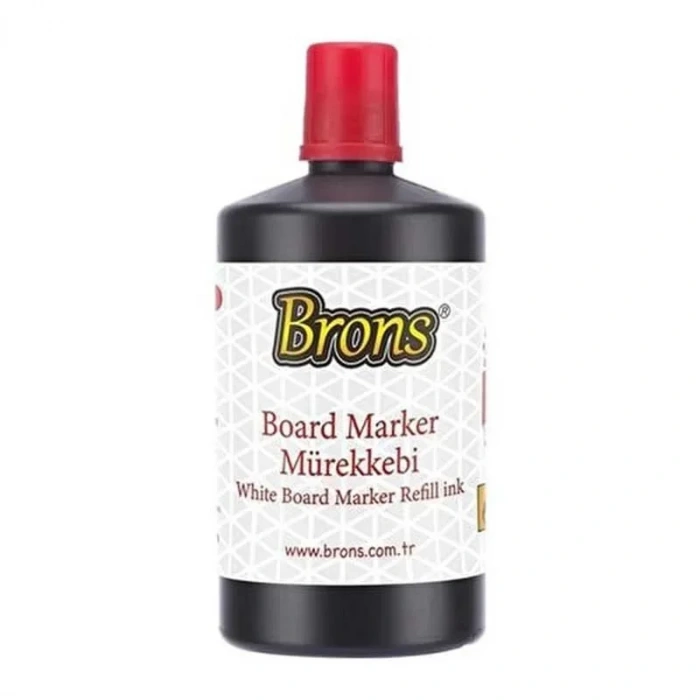 BRONS KIRMIZI TAHTA KALEMİ MÜREKKEBİ 250 cc BR-9152
