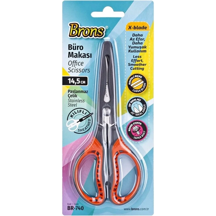 Brons Koruma Kılıflı Makas 14.5 cm.