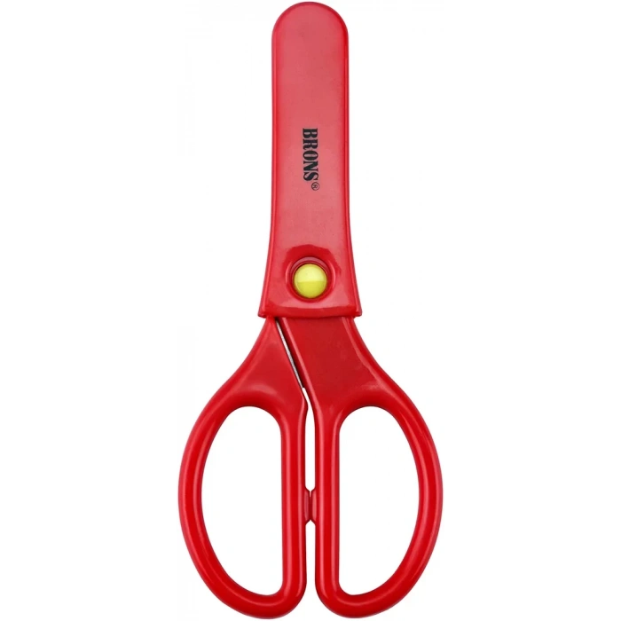 BRONS ÖĞRENCİ MAKASI YAYLI KORUMA KILIFLI BR-702