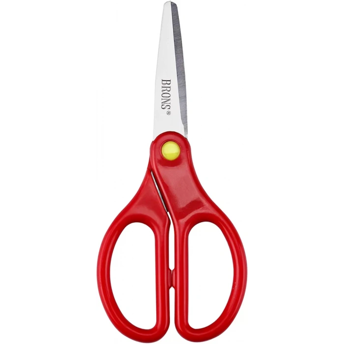 BRONS ÖĞRENCİ MAKASI YAYLI KORUMA KILIFLI BR-702