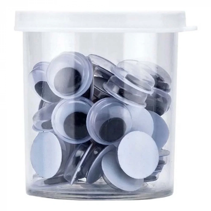 Brons Oynar Göz 12mm Siyah Beyaz 682