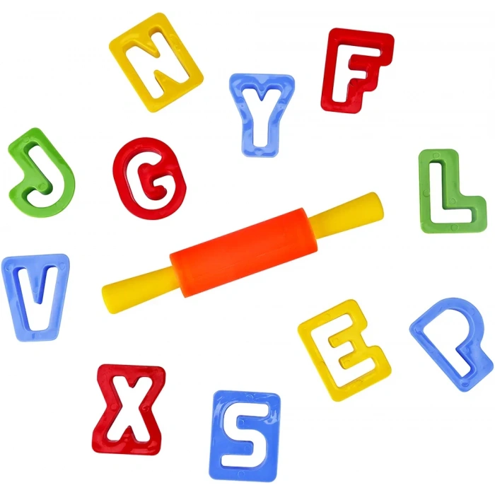 Brons Oyun Hamuru Harf Seti Merdaneli Br-473