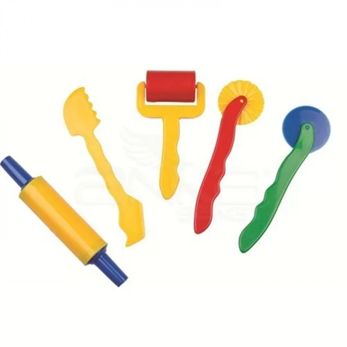 Brons Oyun Hamuru Kalıpları Merdaneli Set Br-475