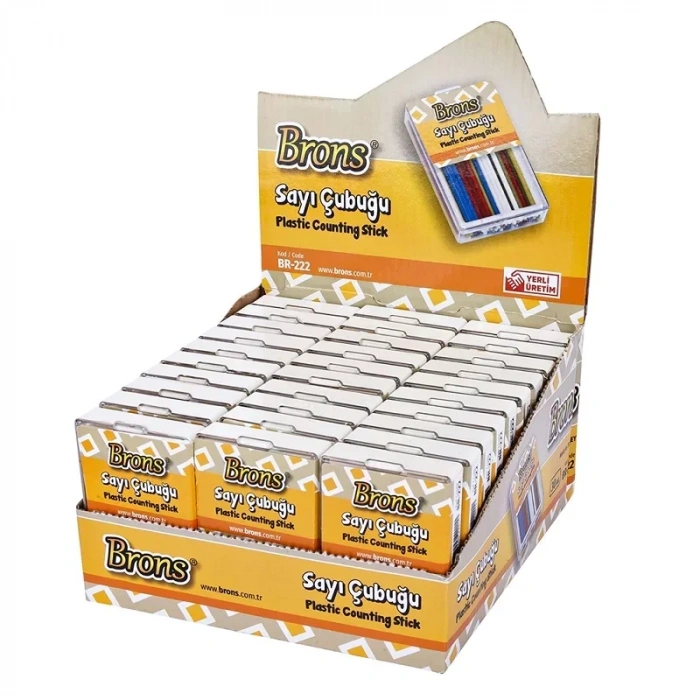 BRONS SAYI ÇUBUĞU PLASTİK KUTU BR-222