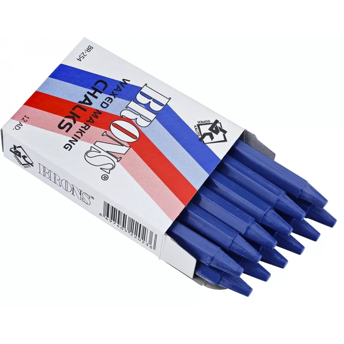 Brons Yağlı Marka Tebeşir Mavi 12 Li Br-254