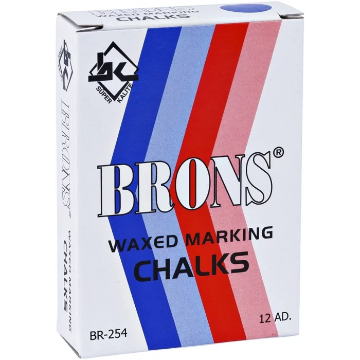 Brons Yağlı Marka Tebeşir Mavi 12 Li Br-254
