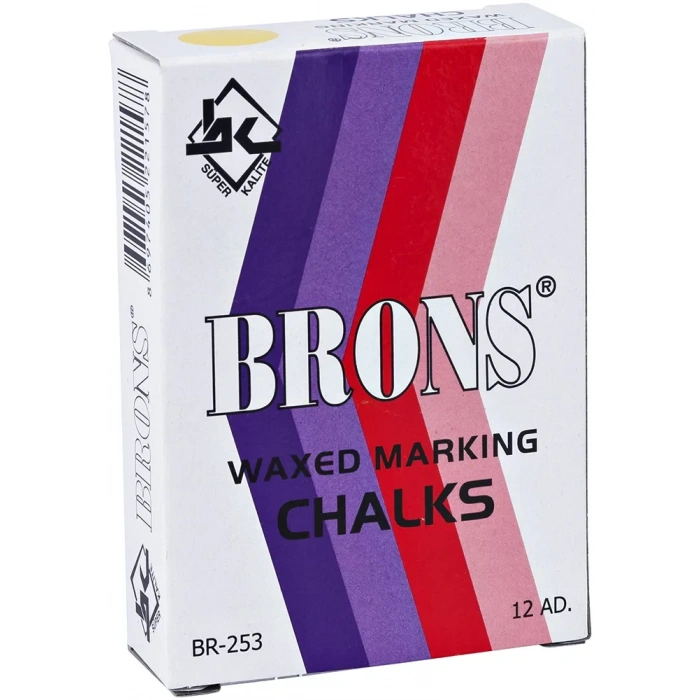 Brons Yağlı Marka Tebeşir Sarı 12 Li Br-253