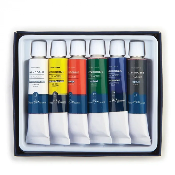 Bruno Visconti Akrilik Boya 6 Renk 12ml No: 70-0012