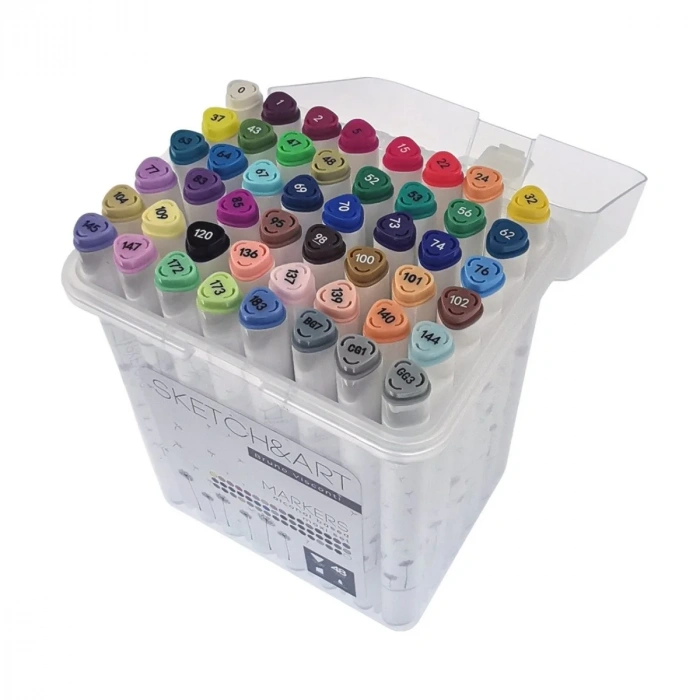 Bruno Visconti Çift Uçlu Marker Seti 48li