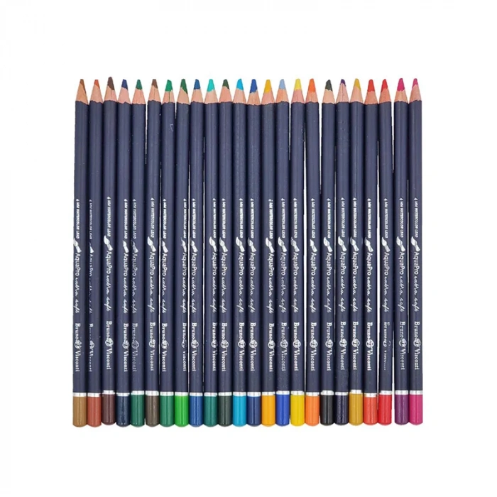 Bruno Visconti Sketch&art Profesyonel Aquarel Kuru Boya Kalemi 24 Renk Metal Kutuda No:30-0045