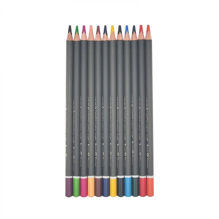 Bruno Visconti Sketch&Art Profesyonel Kuru Boya Kalemi 12 Renk Metal Kutuda No:30-0040