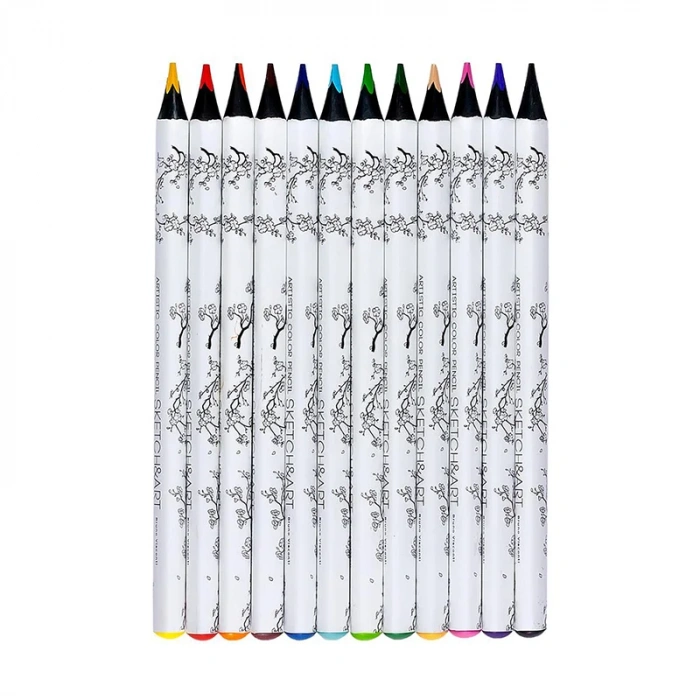 Bruno Visconti Sketch&art Profesyonel Kuru Boya Kalemi Kalın Gövde 4mm 12 Renk No:30-0114