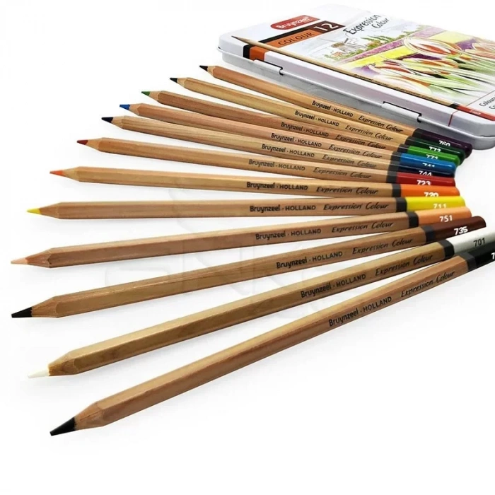 Bruynzeel Expression Colour 12li Kuru Boya Kalem Seti