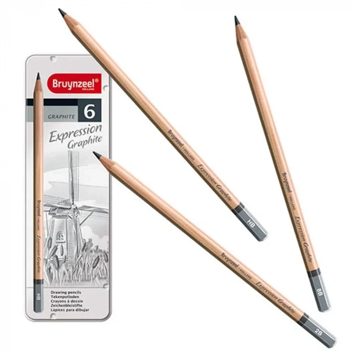 Bruynzeel Expression Graphite Dereceli Karakalem Seti 6lı
