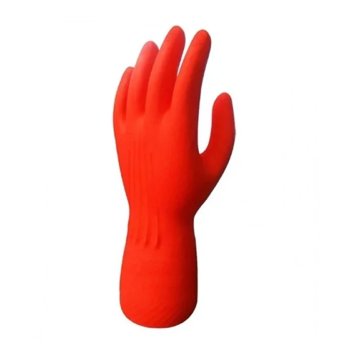 Bulaşık Eldiveni Kırmızı ( L ) 1 Çift