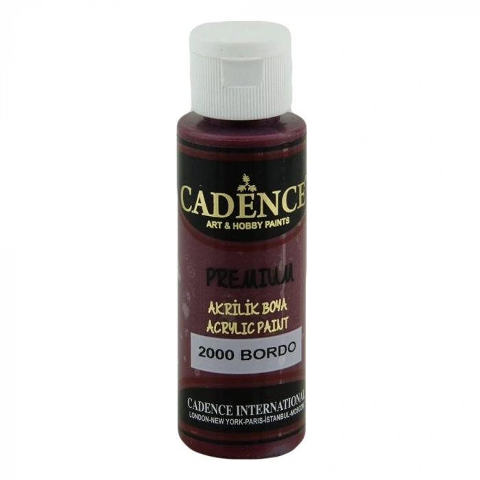 Cadence Akrilik Boya 70ml 2000 Bordo