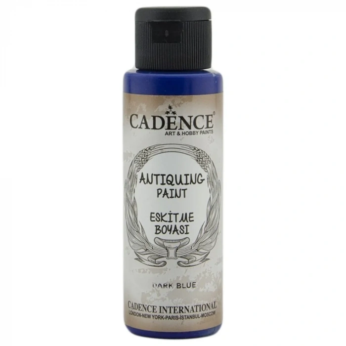 Cadence Antique Paint Eskitme Boyası 70ml 308 Lacivert