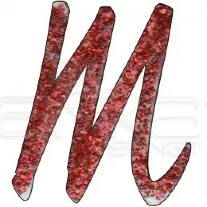 Cadence Boncuk Boyası Simli 50ml Fuşya No:458