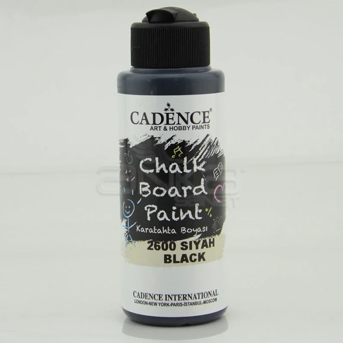 Cadence Chalkboard Paint 120ml Kara Tahta Boyası 2600 Siyah