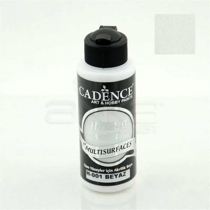 Cadence Hybrid Acrylic For Multisurfaces Tüm Yüzeyler İçin Akrilik Boya 120ml H001 Beyaz