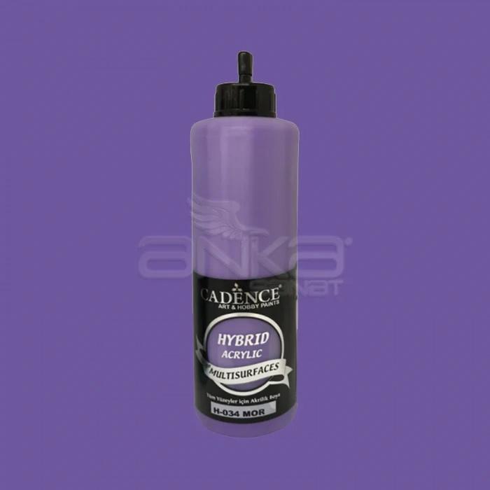 Cadence Hybrid Acrylic For Multisurfaces Tüm Yüzeyler İçin Akrilik Boya 500ml H034 Mor