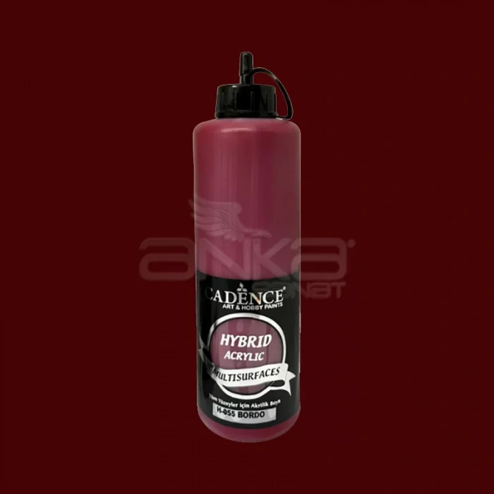 Cadence Hybrid Acrylic For Multisurfaces Tüm Yüzeyler İçin Akrilik Boya 500ml H055 Bordo