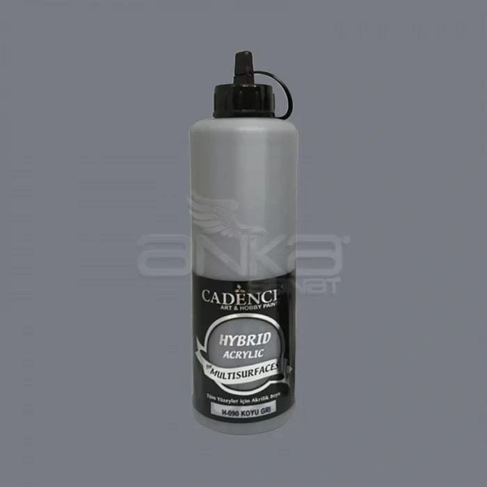 Cadence Hybrid Acrylic For Multisurfaces Tüm Yüzeyler İçin Akrilik Boya 500ml H090 Koyu Gri