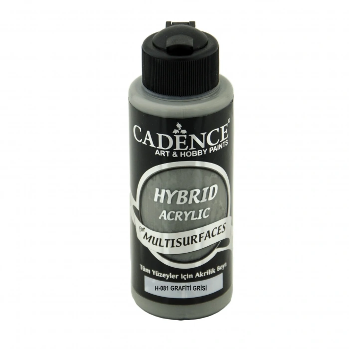 Cadence Hybrid Multisurface Akrilik Boya 120ml H-081 Grafiti Grisi