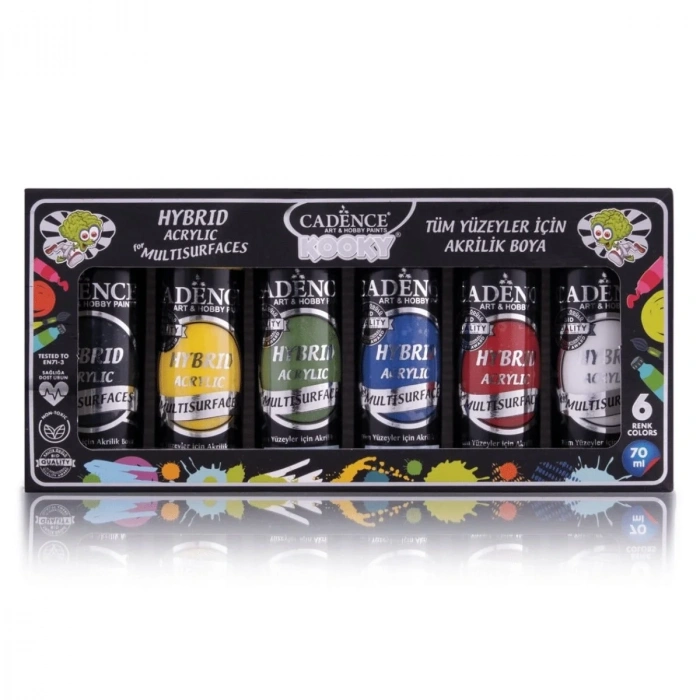Cadence Kooky Akrilik Boya Seti 6x70ml Hybrid