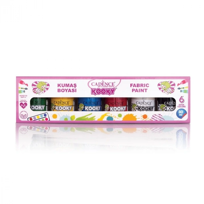 Cadence Kooky Kumaş Boya Seti 6x30ml