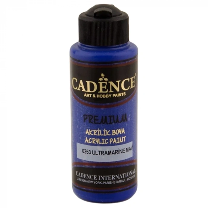 Cadence Premium Akrilik Boya 120ml 0253 Ultramarine Mavi