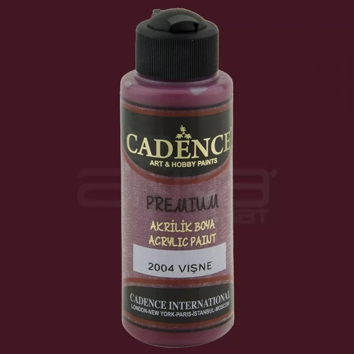 Cadence Premium Akrilik Boya 120ml 2004 Vişne