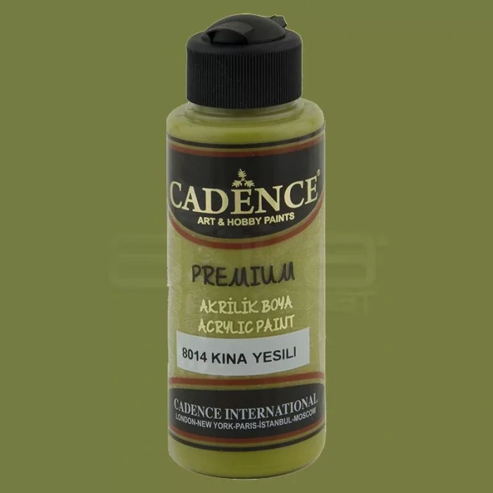 Cadence Premium Akrilik Boya 120ml 8014 Kına Yeşili