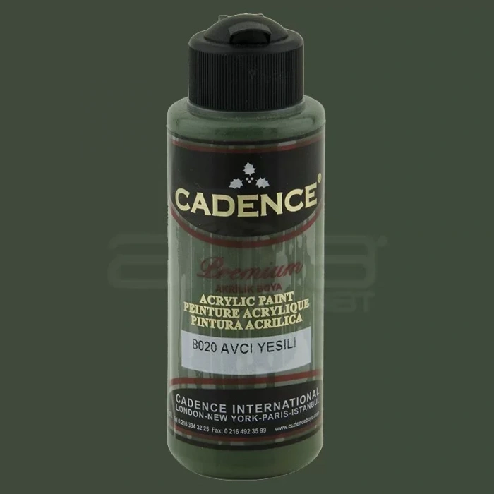 Cadence Premium Akrilik Boya 120ml 8020 Avcı Yeşili