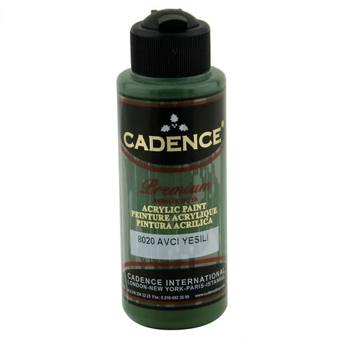 Cadence Premium Akrilik Boya 120ml 8020 Avcı Yeşili