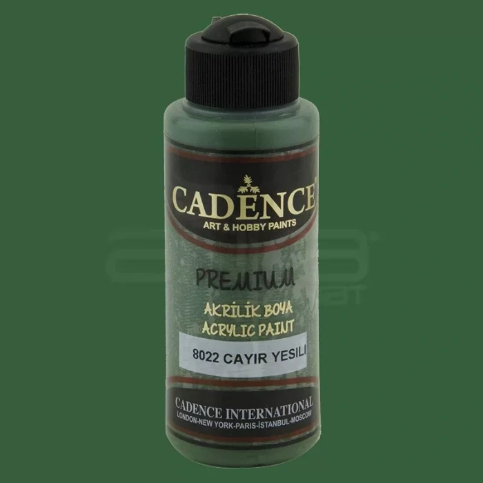 Cadence Premium Akrilik Boya 120ml 8022 Çayır Yeşili