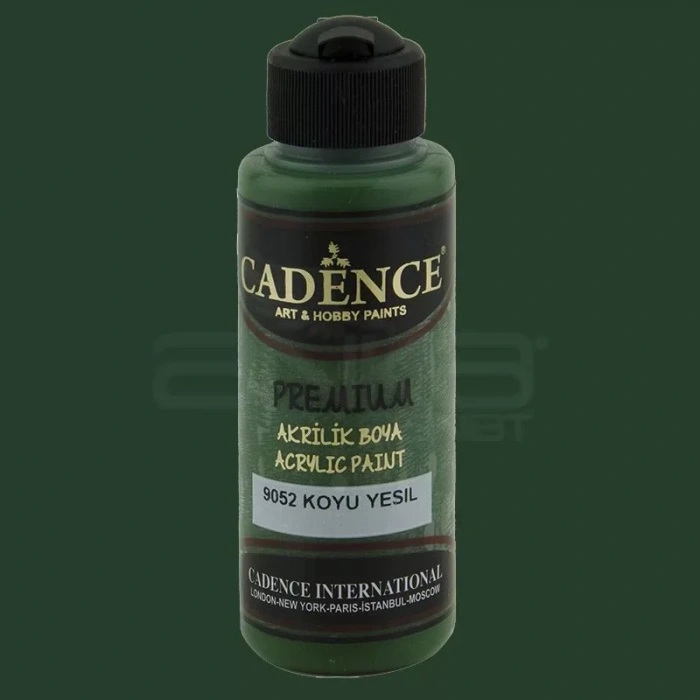 Cadence Premium Akrilik Boya 120ml 9052 Koyu Yeşil