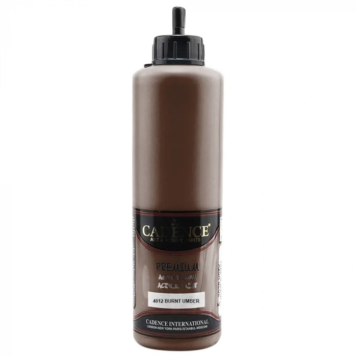 Cadence Premium Akrilik Boya 500ml 4012 Burnt Umber