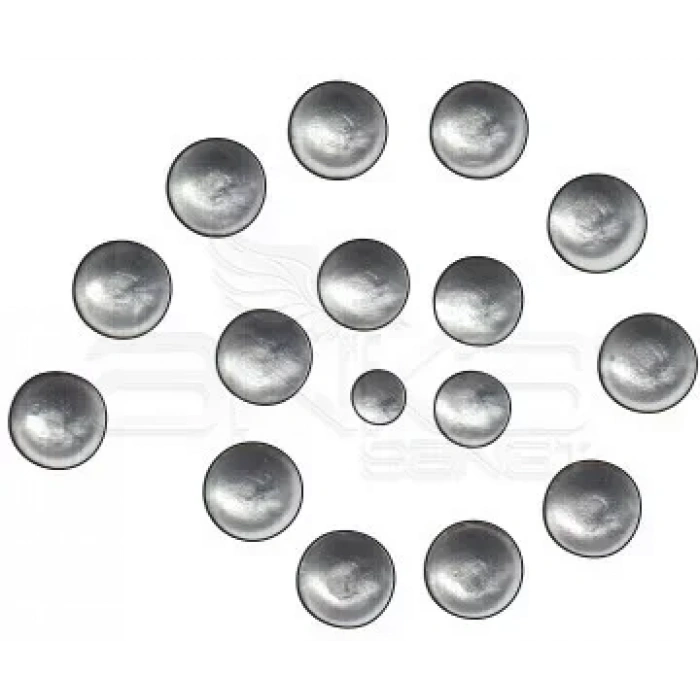 Cadence Renkli İnciler Boyutlu Boya 586 Metalık Gümüş 25ml