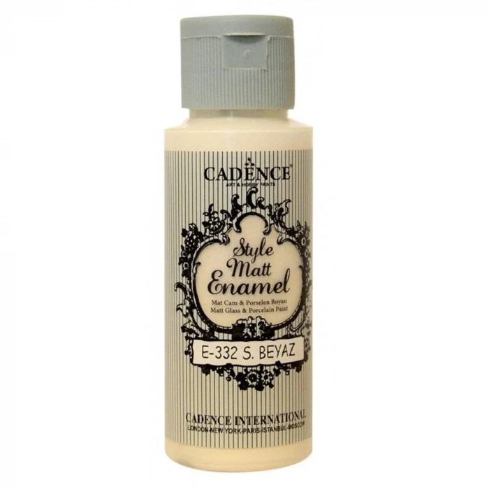 Cadence Style Matt Enamel Cam Boyası 59ml 332 Sıcak Beyaz