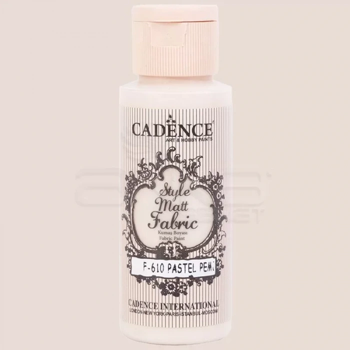 Cadence Style Matt Fabric Kumaş Boyası 59ml F610 Pastel Pembe-pastel Pink