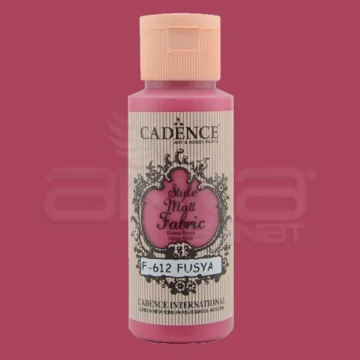 Cadence Style Matt Fabric Kumaş Boyası 59ml F612 Fuşya-Fuchsia