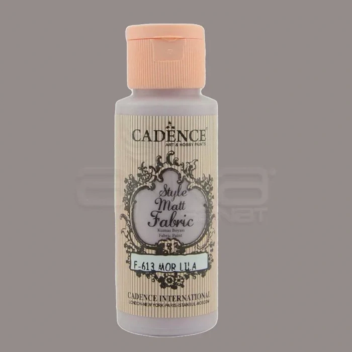 Cadence Style Matt Fabric Kumaş Boyası 59ml F613 Mor Lila-Purple Lilac